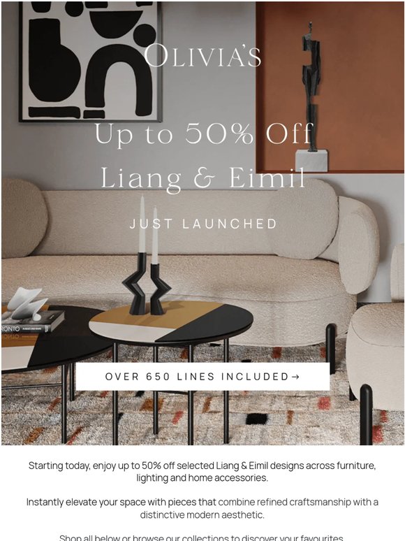 Up To 50% Off Liang & Eimil
