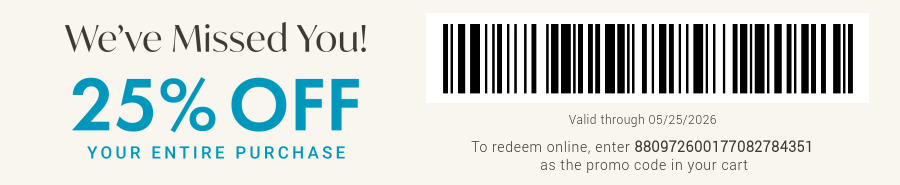 25% Off Your Entire Purchase Coupon