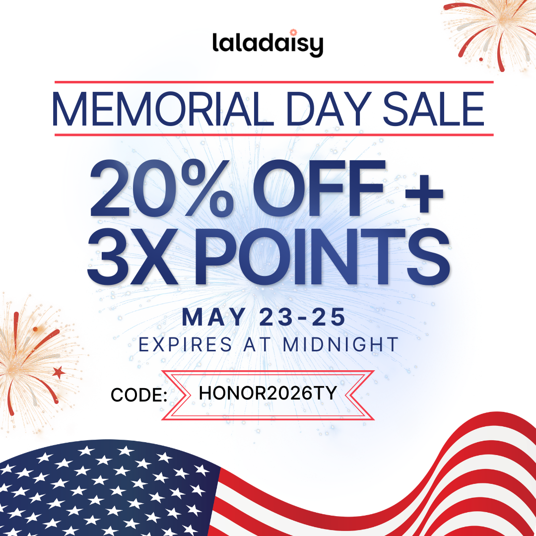 🇺🇸 Memorial Day Sale: 20% OFF + 3x Points!