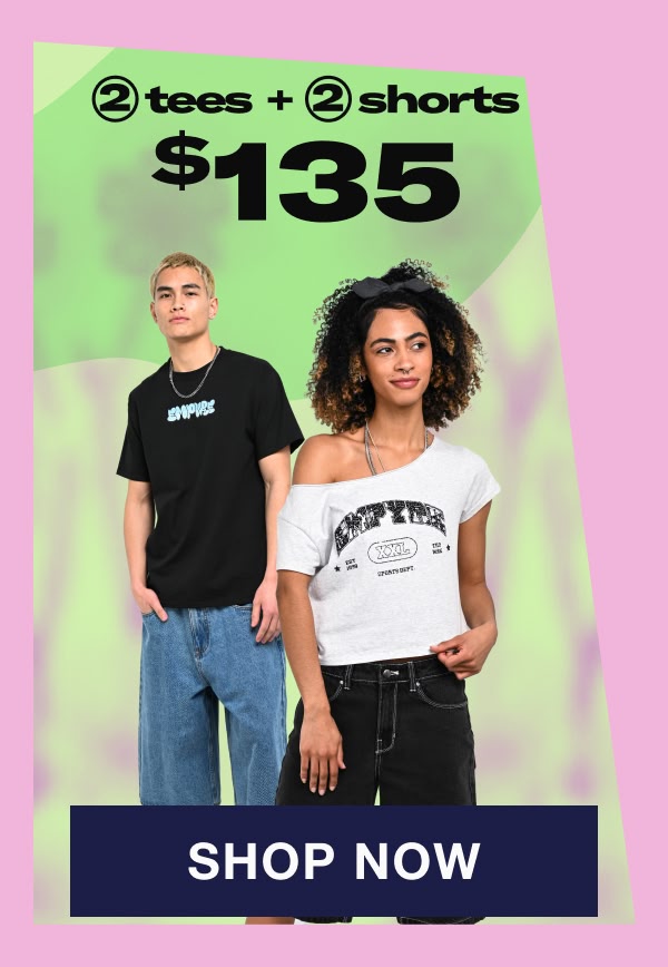 Get two tees and two shorts for $135 | Shop now