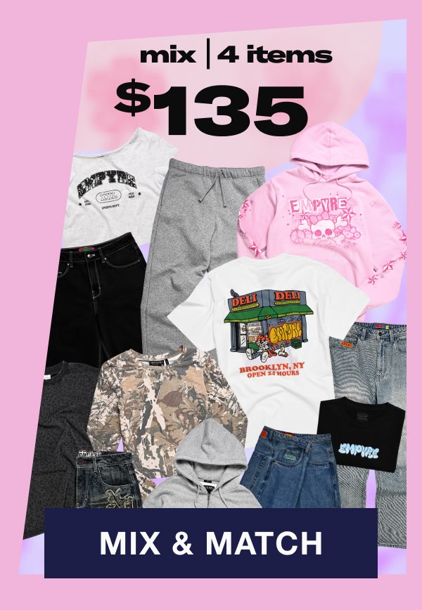 Mix and Match 4 items for $135 | Shop now