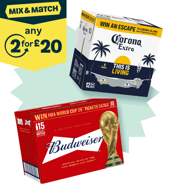 Mix & match - any 2 for £20 on beer