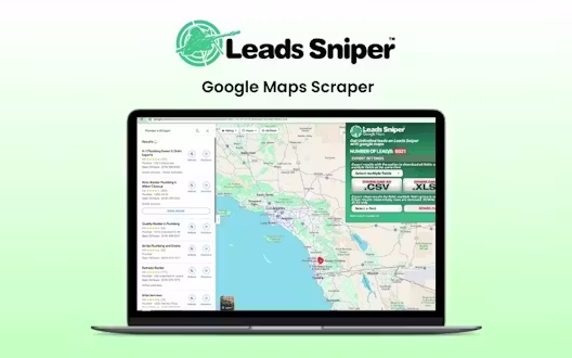 Leads Sniper – Google Maps Scraper | Lifetime Access