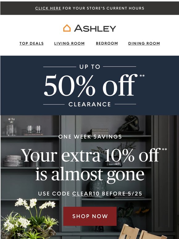 ⏰ Extra 10% Off Clearance Ending Soon!