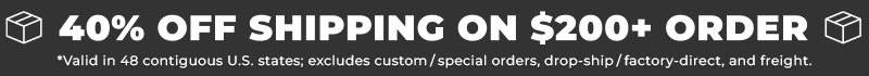 40% Off Shipping w/ $200+ Order