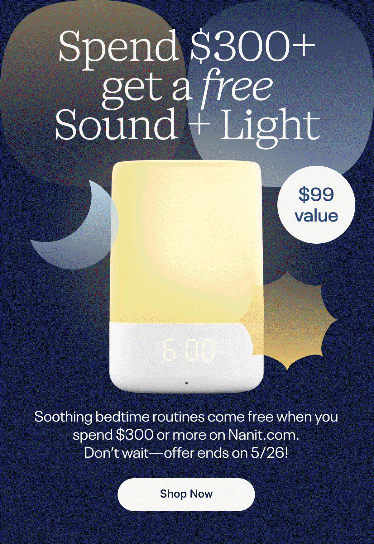 Free Sound + Light with purchase