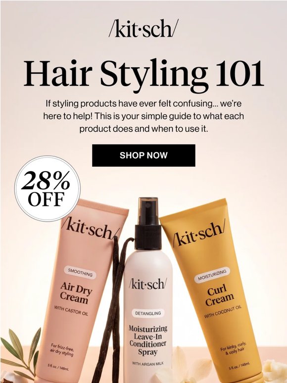 28% OFF: Hair Styling 101 ✨