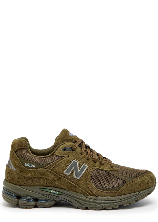 NEW BALANCE 2002R panelled suede and mesh-knit sneakers