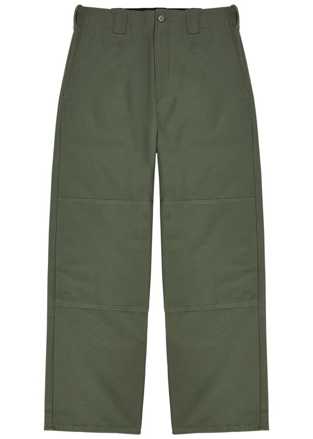 KENZO Double-knee cotton-twill chinos
