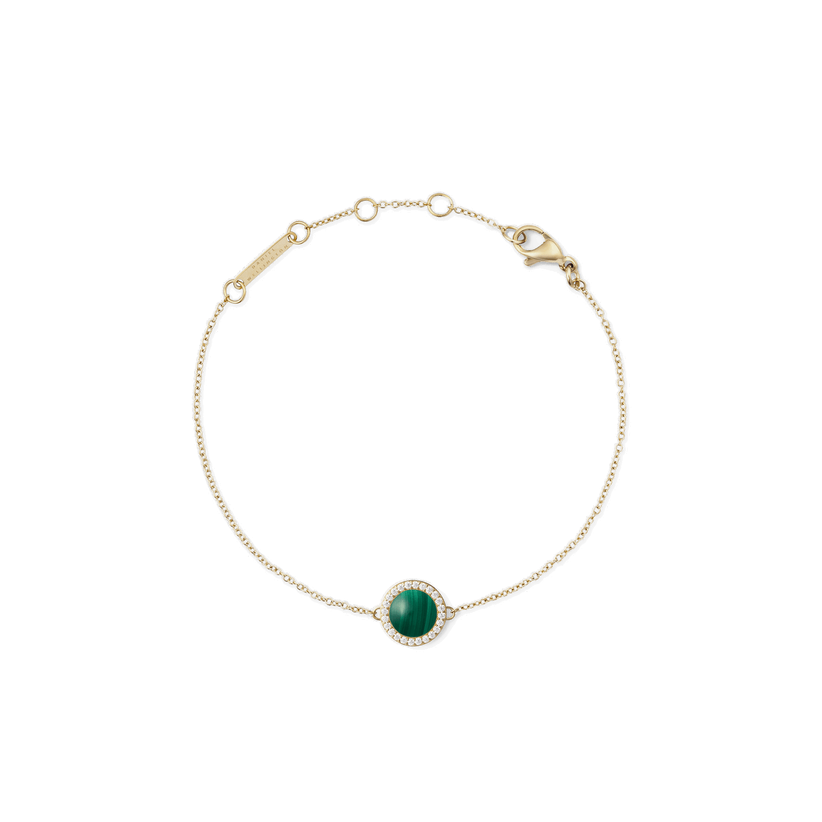 Image of Audrey Bracelet Malachite Gold