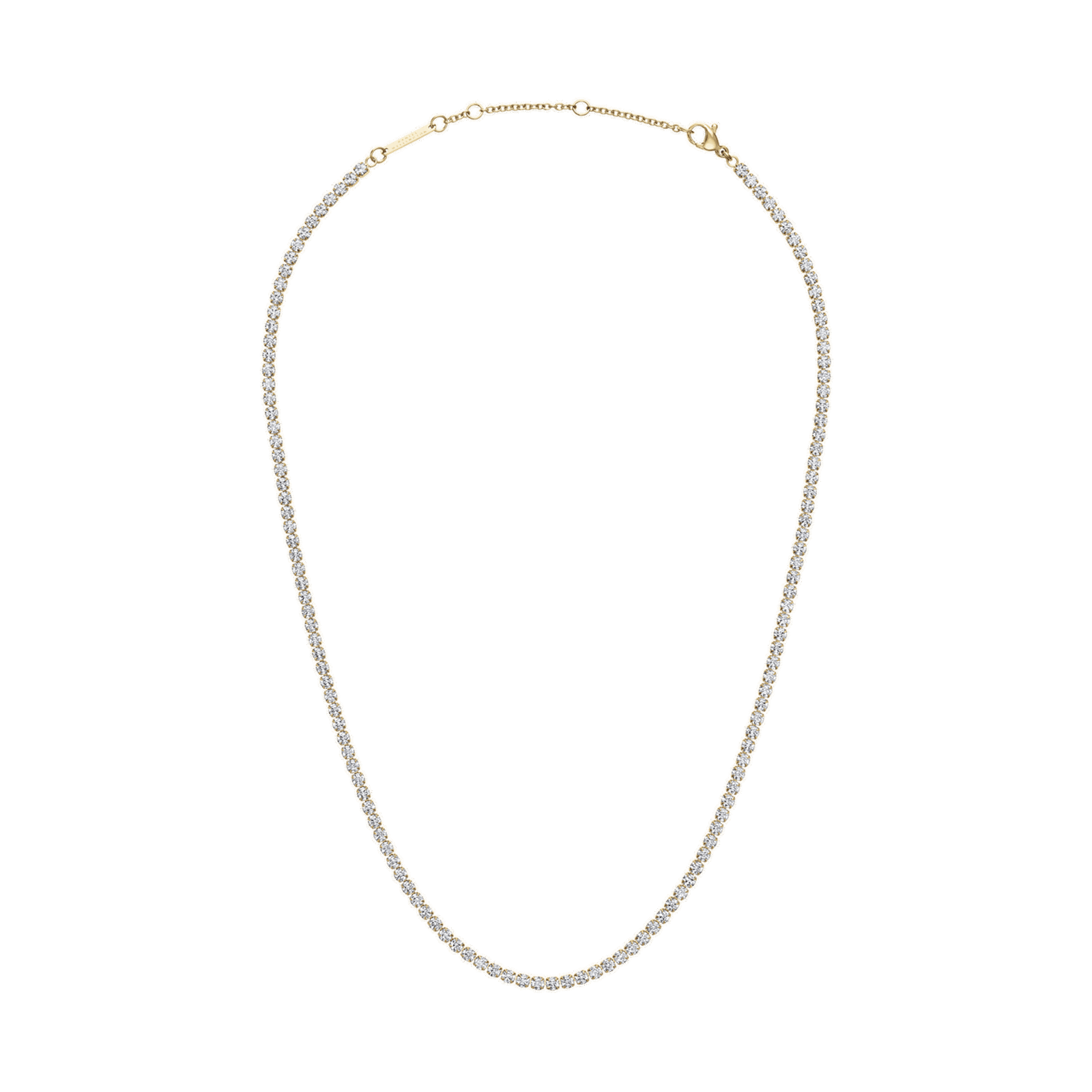Image of Classic Tennis Necklace Gold