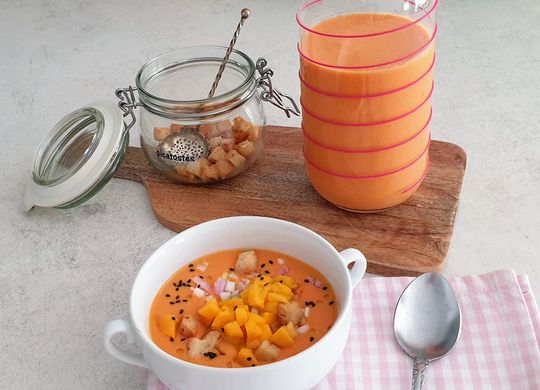 Mi gazpacho de mango