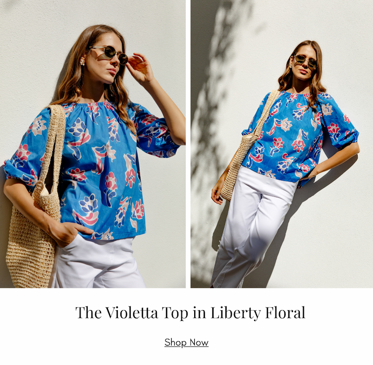 The Violetta Top in Liberty Floral