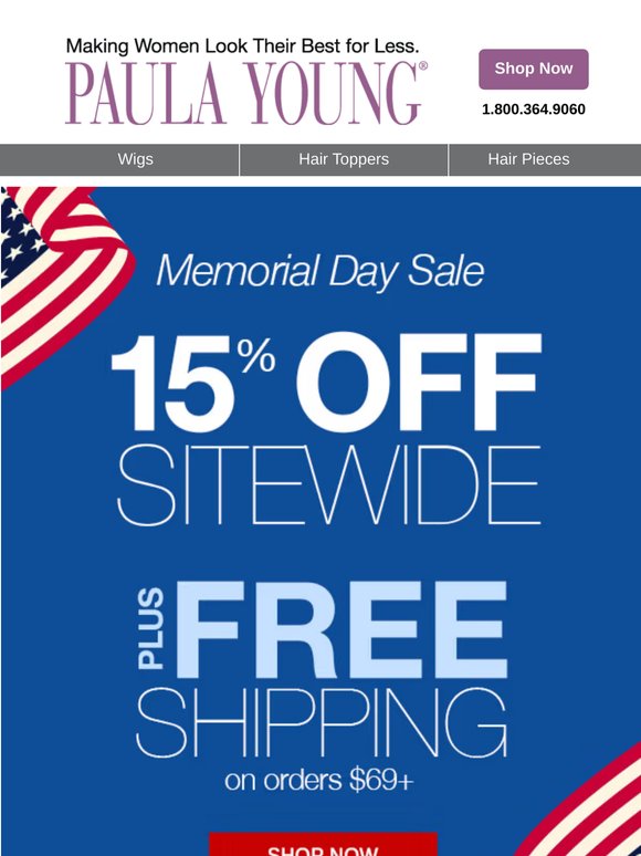Your Memorial Day Deals Start Now!