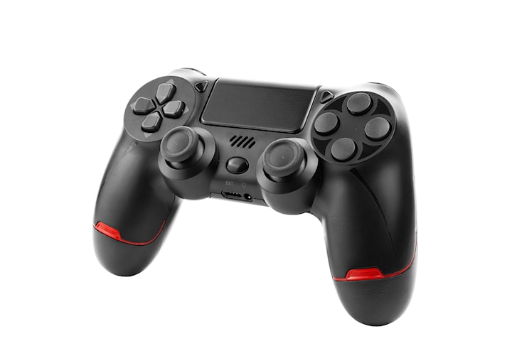 Trådløs kontroll kompatibel med PS4 med Doubleshock funksjon