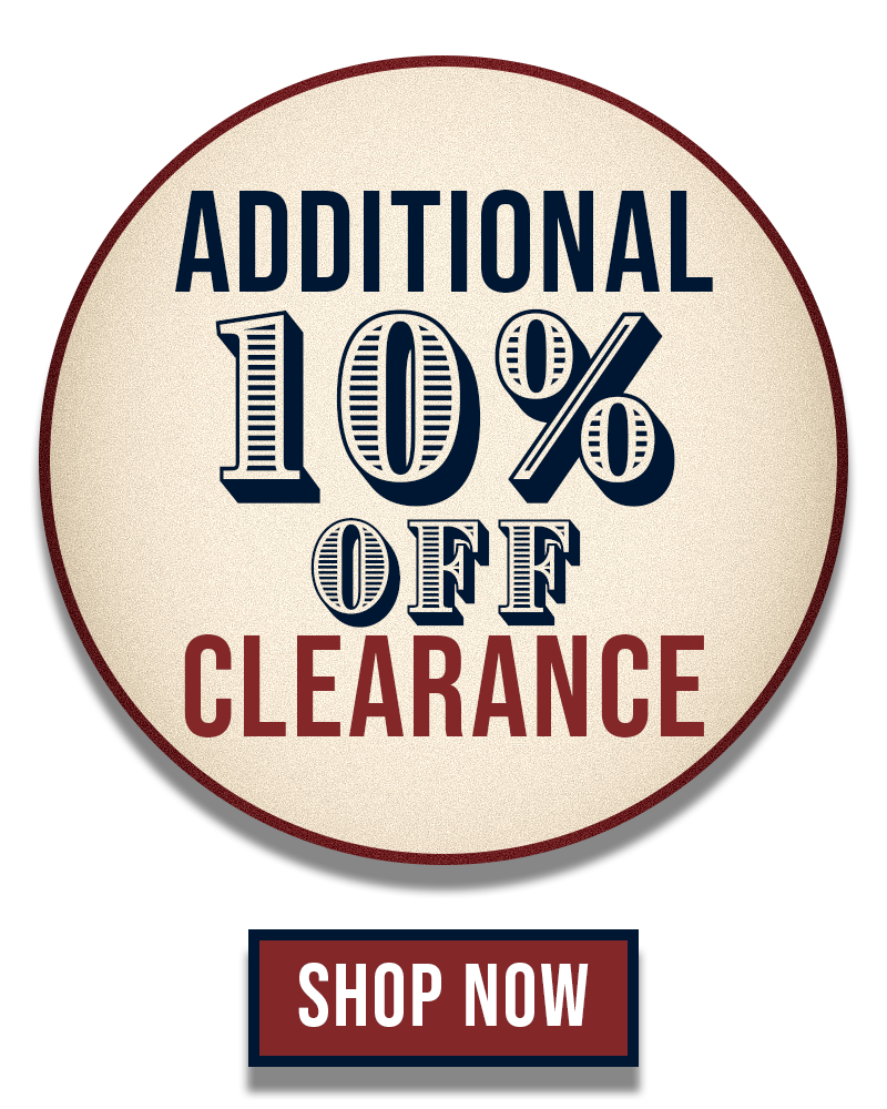 ADDITIONAL 10% OFF CLEARANCE SHOP NOW