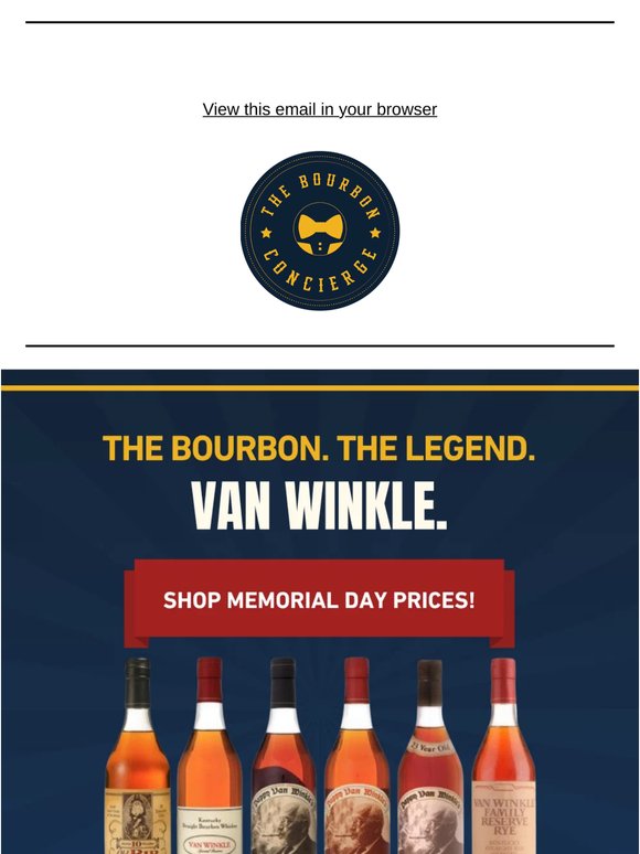 Rare Opportunity to Save Big on Van Winkle