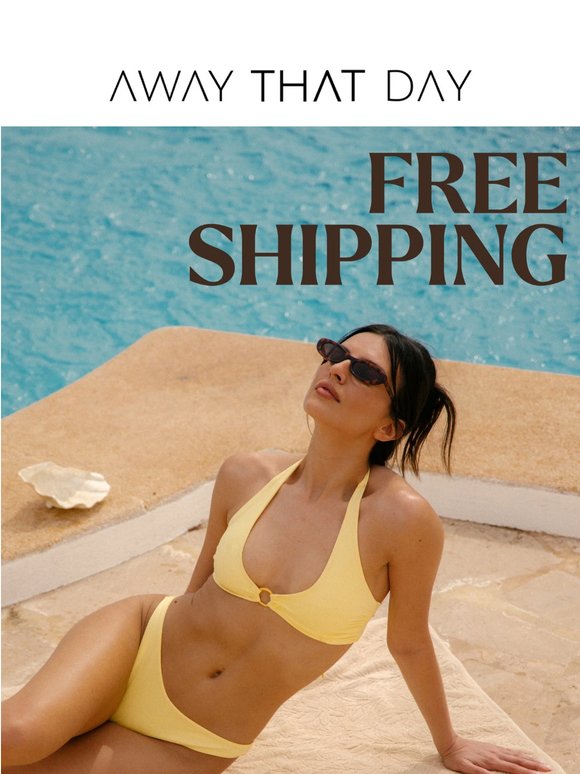 Free Shipping Starts Now
