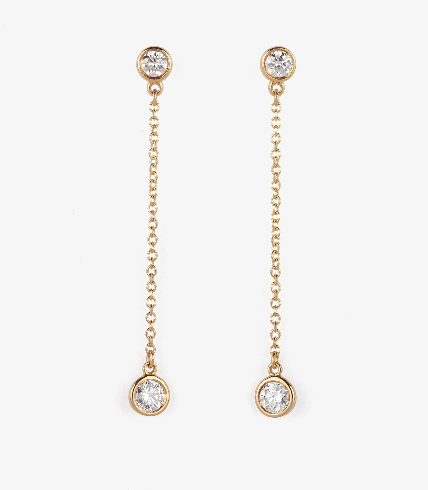 18ct Yellow Gold Elsa Peretti Diamond by the Yard Earrings