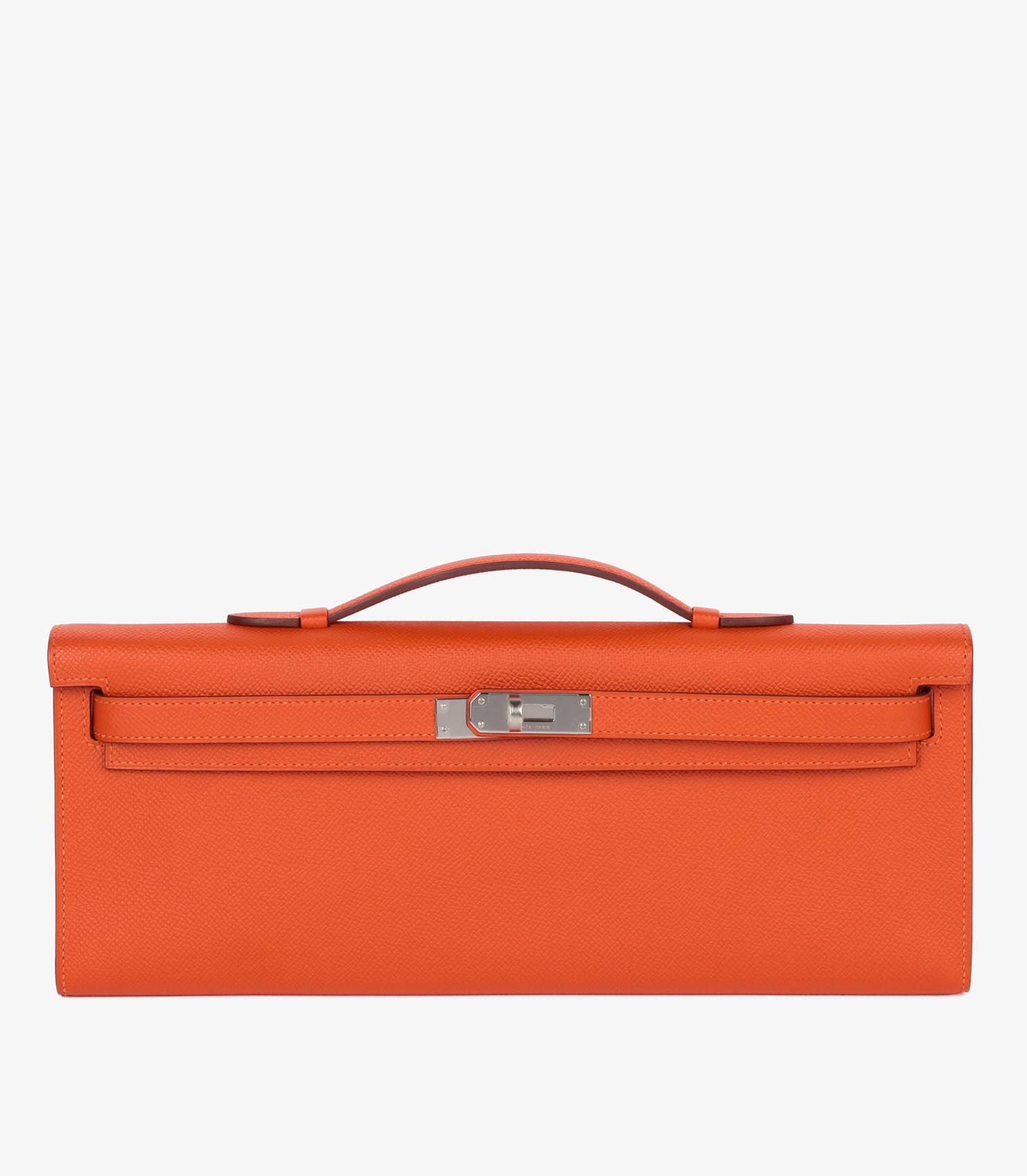 Orange H Epsom Leather Kelly Cut