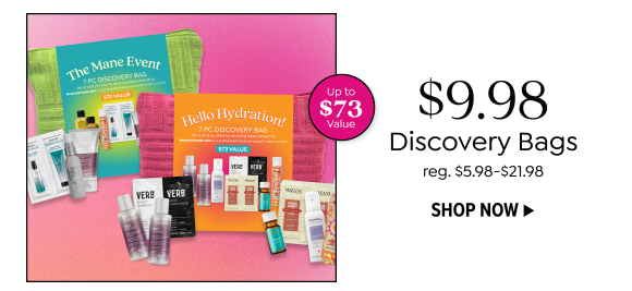 $9.98 DISCOVERY BAGS
