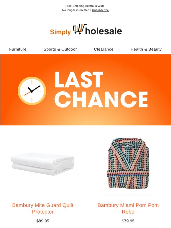 Time to Save on New Clearance Items!