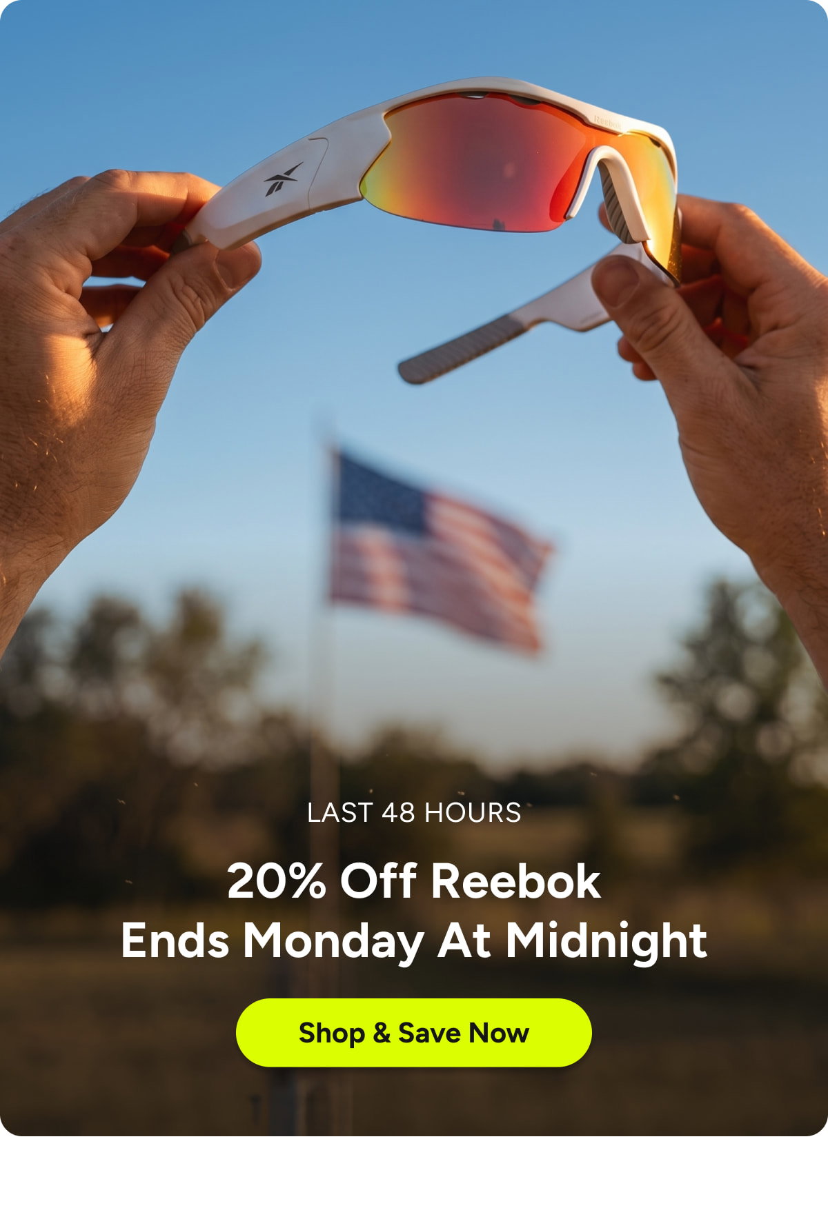 LAST 48 HOURS. 20% Off Reebok Ends Monday At Midnight. [Click here to Shop & Save]