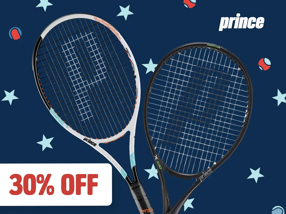 30% Off Select Prince Racquets.