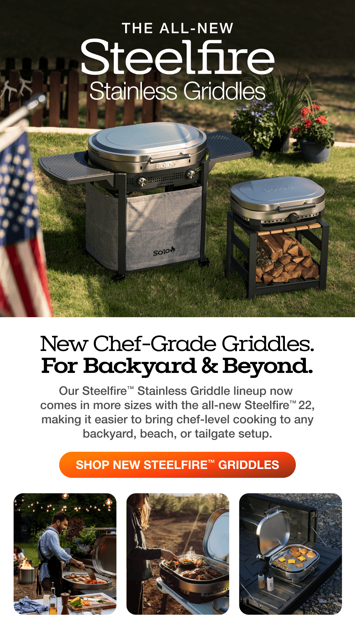 Steelfire 22 Stainless Griddle