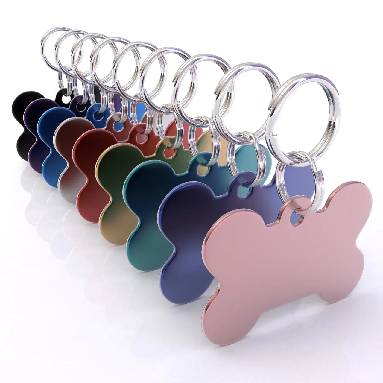 Image of HyperLite Bone Dog ID Tag with Engraving