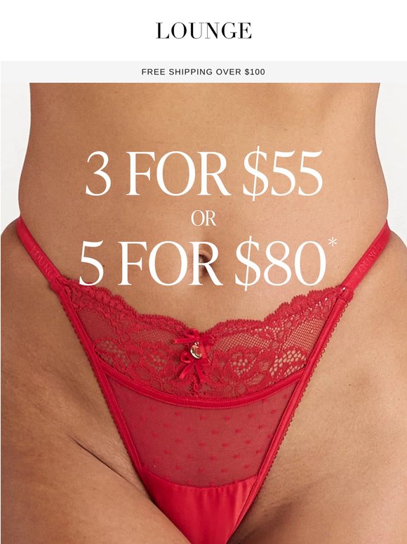 3 for $55 & 5 for $80
