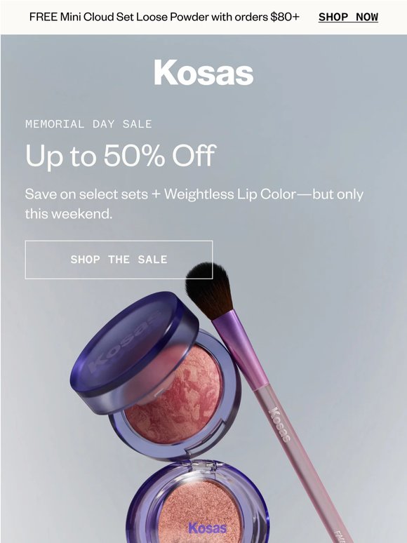 50% off won’t last long