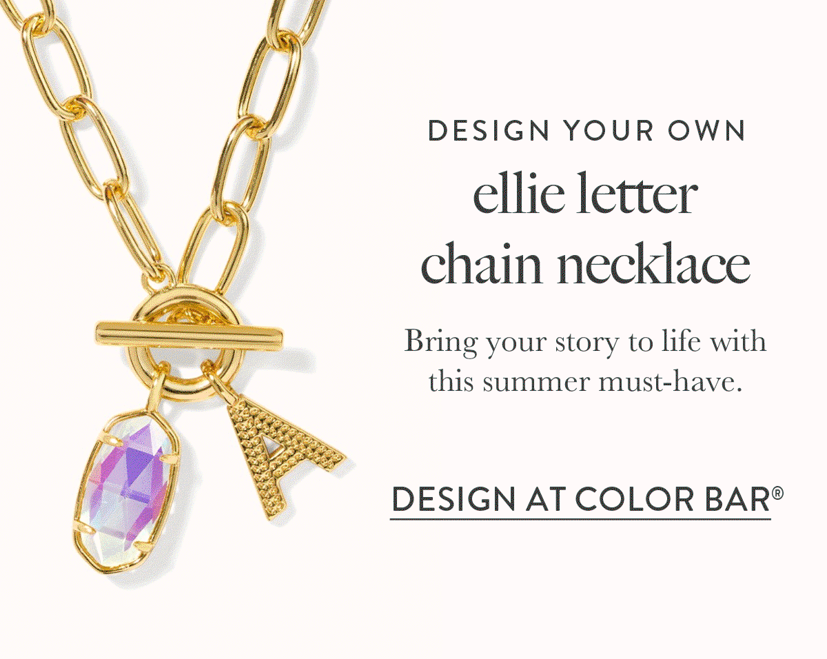 Design Your Own Ellie Letter Chain Necklace