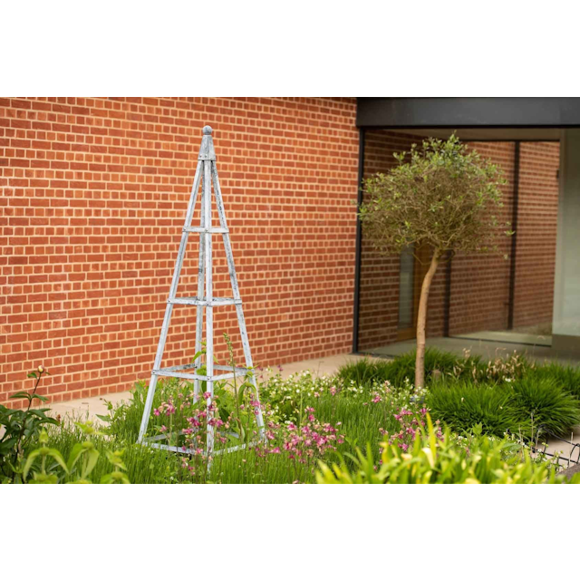 Traditional Steel Pyramid Garden Obelisk - The Southwold Collection by Harrod Horticultural