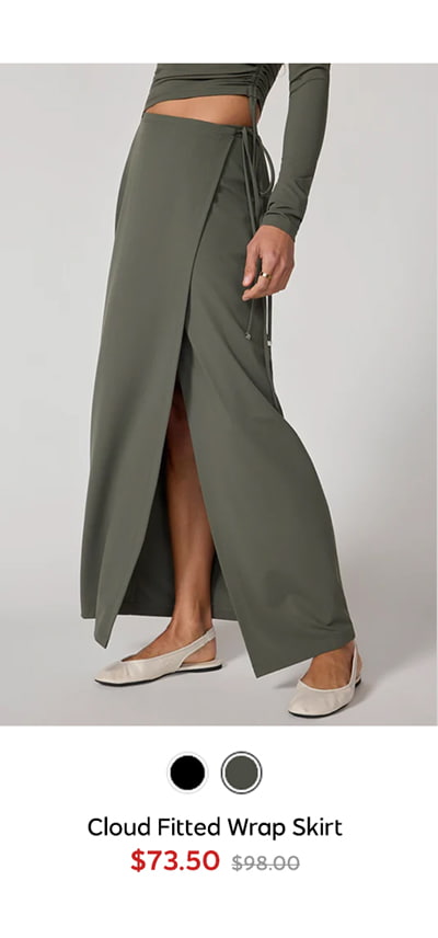 Shop Cloud Fitted Wrap Skirt