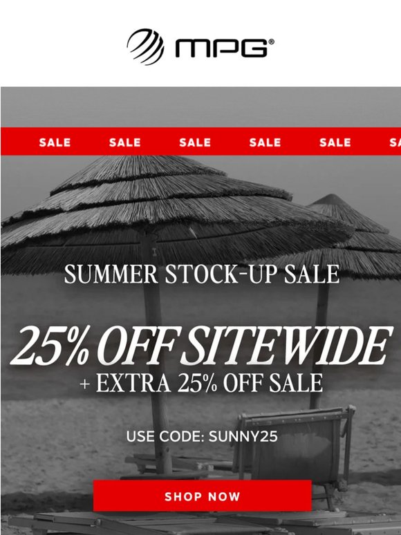 25% off matching sets? Yes, please.