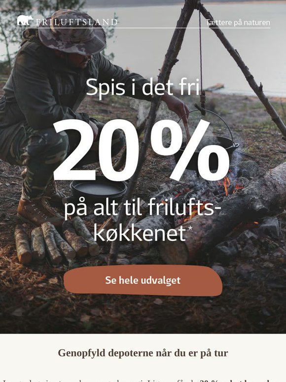 Genopfyld depoterne når du er på tur 🍲