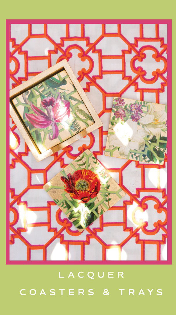 Shop Gilded Lacquer Coasters & Trays!
