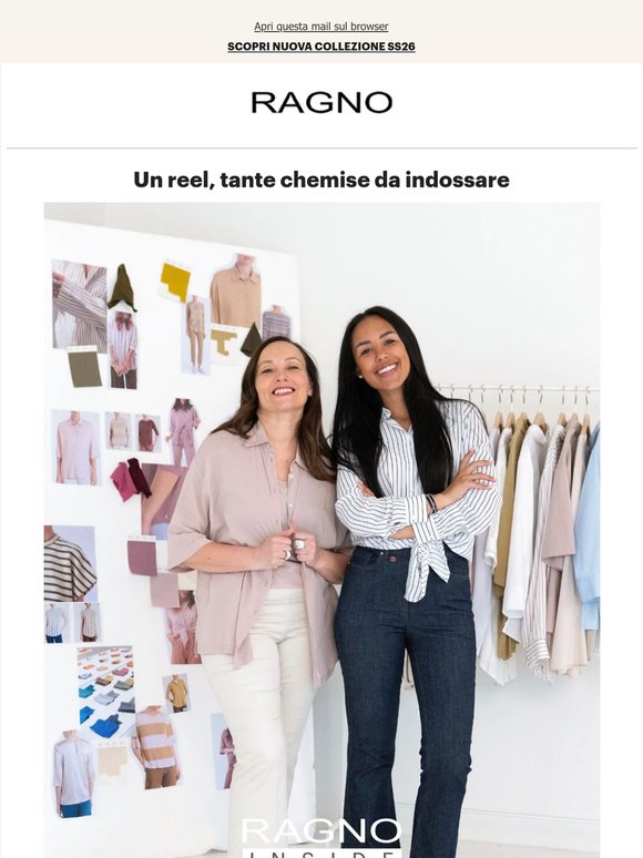 Chemise Ragno: guarda il reel