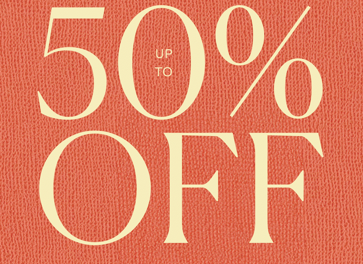 Up to 50% Off 