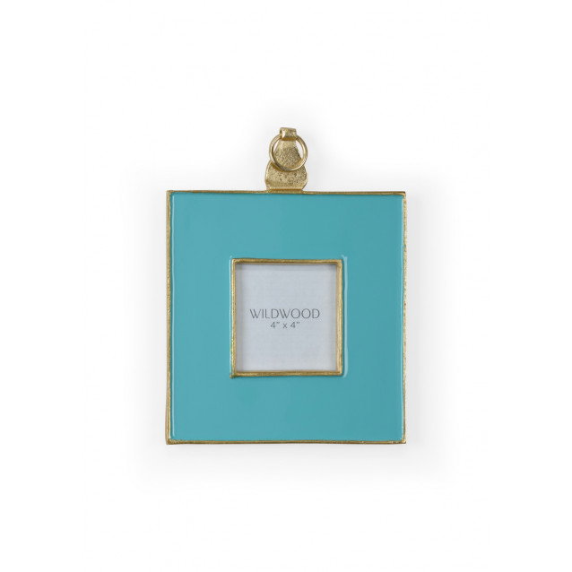 Aqua Enamel Wall Frame