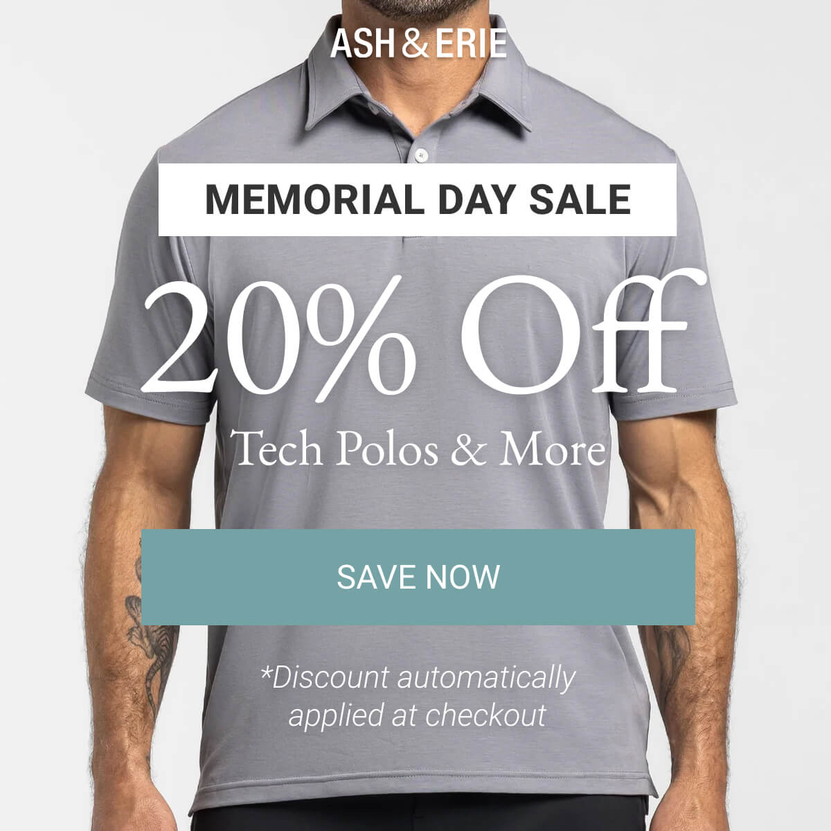 Memorial Day Sale | 20% Off Tech Polos & More