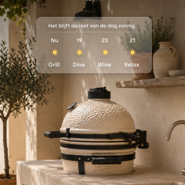De <mark>Mediterrane Patio</mark> op met een nieuwe barbecue