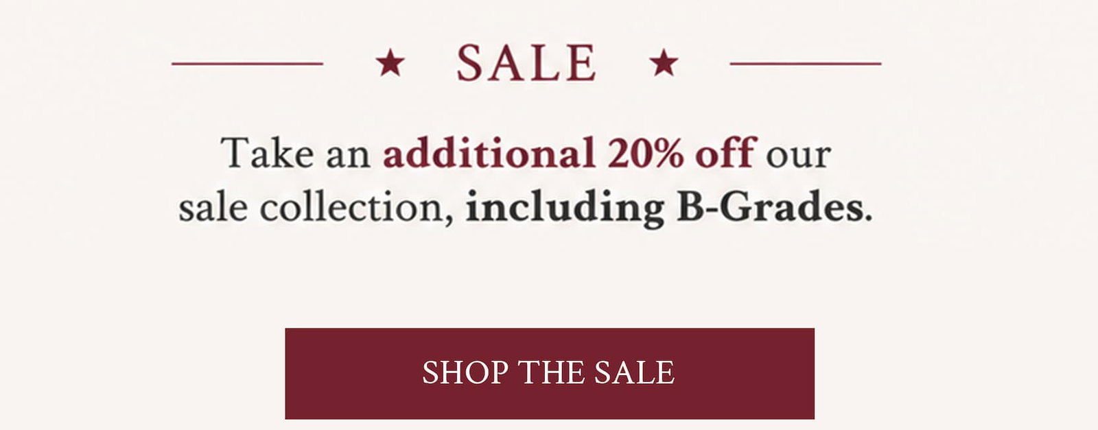 Limited Time Only Sale