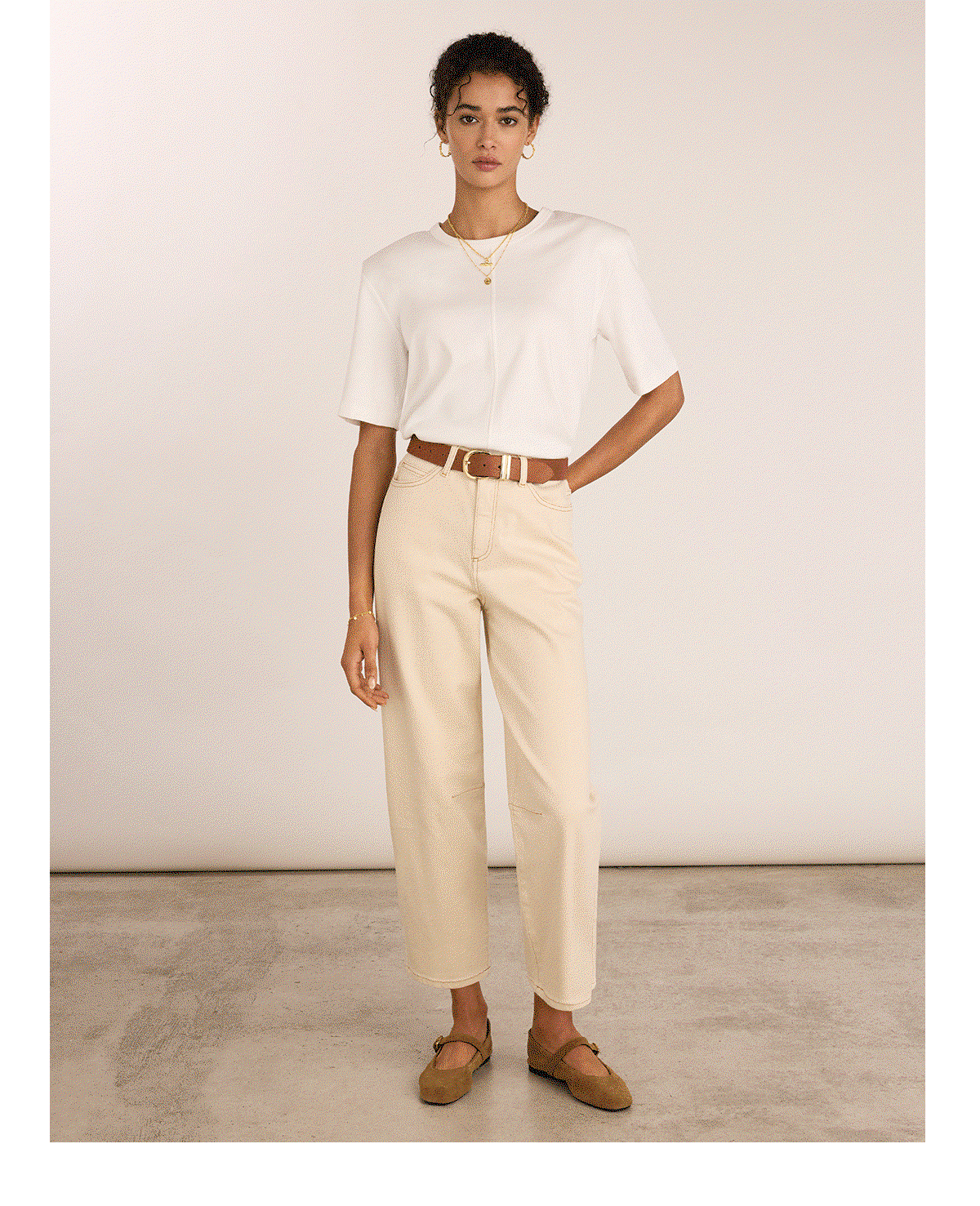 Nixi Organic Cotton Stretch Denim Barrel Jeans