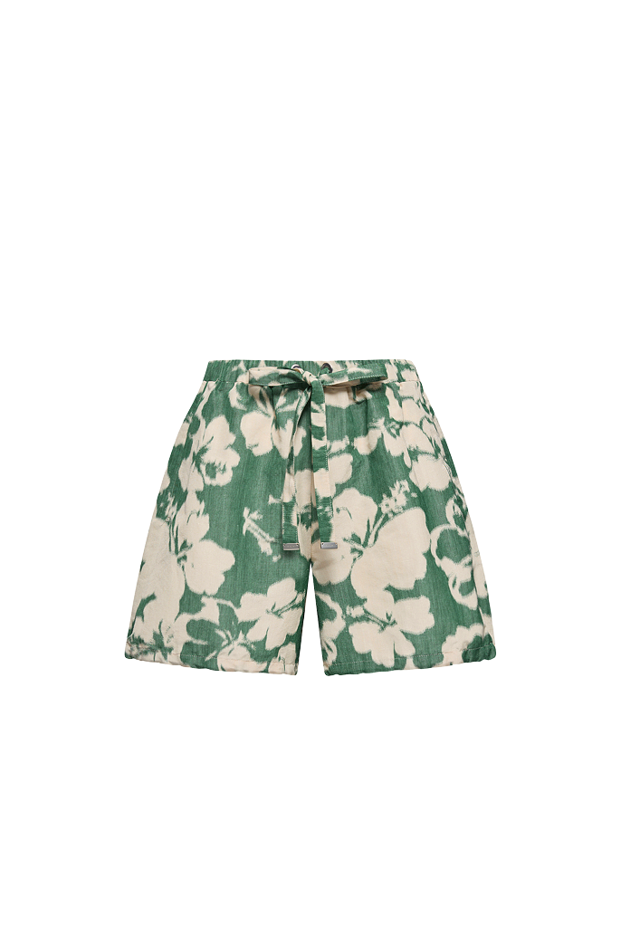 Floral Print Chiné Shorts