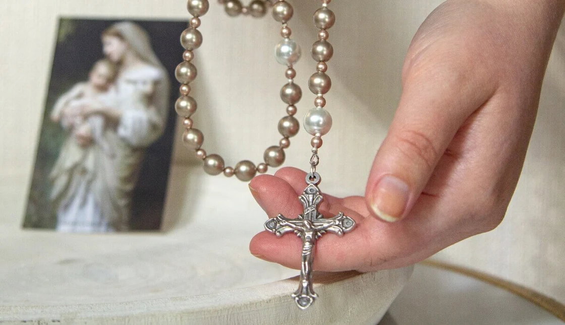 Silver Rosary