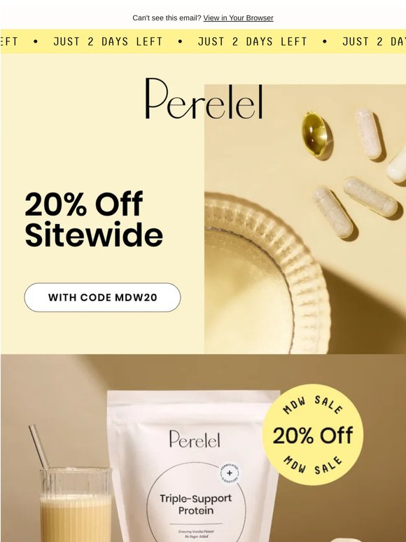 20% off sitewide? Yes! Forever? No.