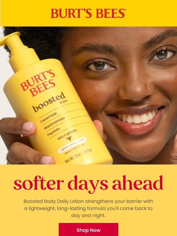 Your 24/7 fave: Boosted Body Daily Lotion!