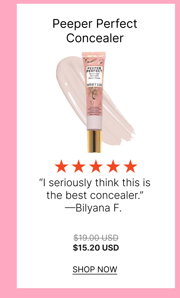 Peeper Perfect Under-Eye Concealer [Click here to Shop Now]